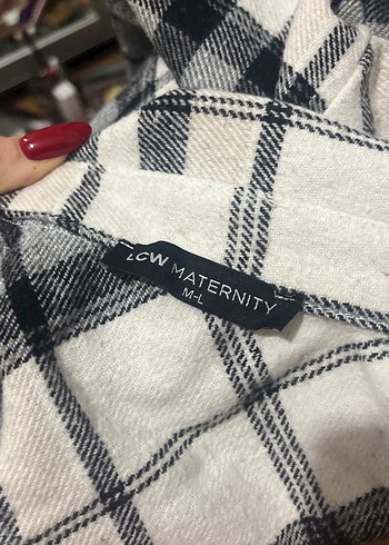 Gri Kareli Düğmeli Kadın Gömlek - Görsel 3