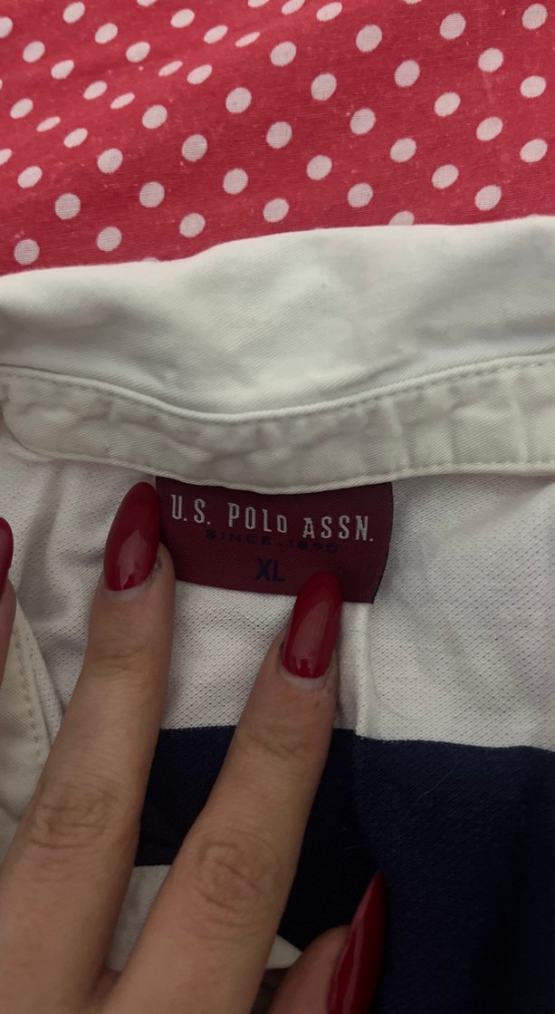 Kızlar için Çizgili Kısa Kollu Polo Tişört - Görsel 3