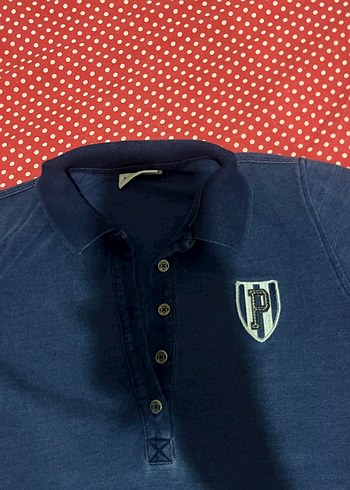 Lacivert Polo Yaka Tişört - Görsel 2