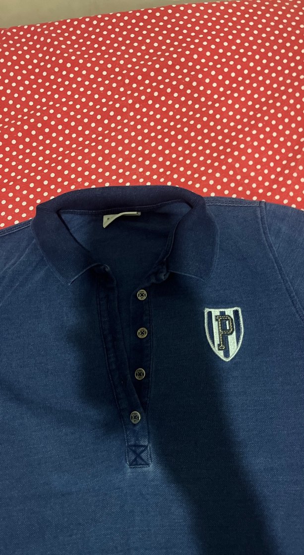 Lacivert Polo Yaka Tişört - Görsel 2