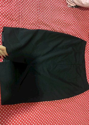 Siyah Midi Kalem Etek Fermuarlı - Görsel 4