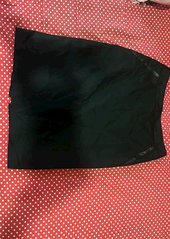 Siyah Midi Kalem Etek Fermuarlı - Görsel 2