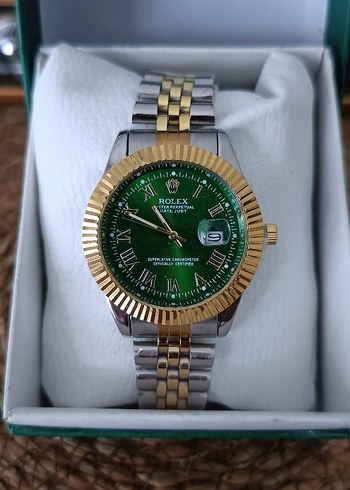 Rolex Yeşil Kadranlı Modern Klasik Erkek Saati