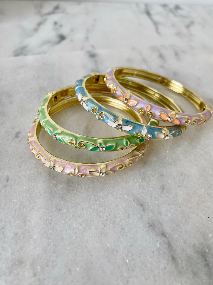 Çiçek Desenli Bohem Çok Renkli Bilezik Seti - Görsel 2