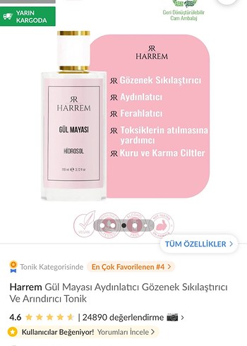 Gül mayası tonik