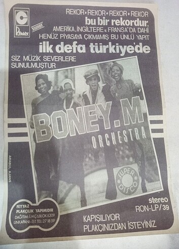 Boney M. Poster