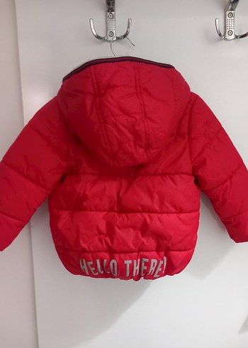 Kırmızı Fermuarlı Erkek bebek Mont - Görsel 4