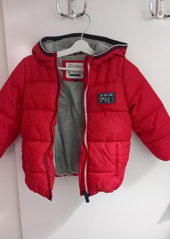 Kırmızı Fermuarlı Erkek bebek Mont - Görsel 2