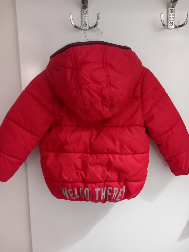 Kırmızı Fermuarlı Erkek bebek Mont - Görsel 4