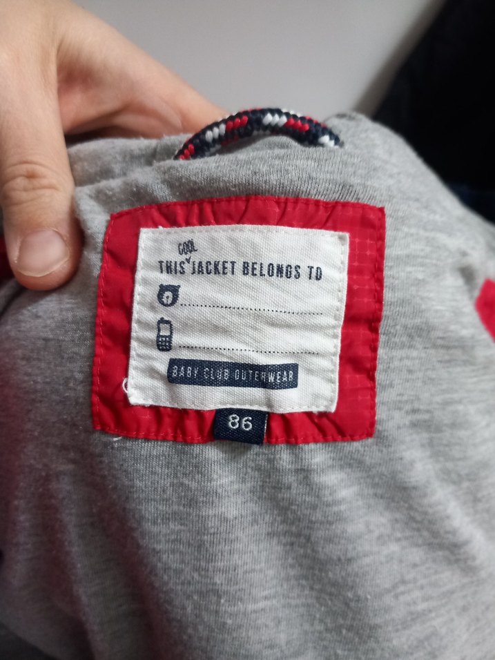 Kırmızı Fermuarlı Erkek bebek Mont - Görsel 5