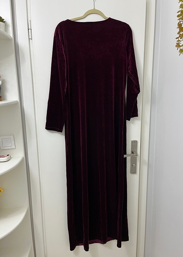 Kadife elbise - Görsel 4