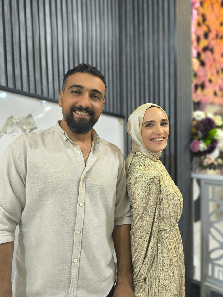 Uzun Kollu Bej pul payet Abiye Elbise - Görsel 4