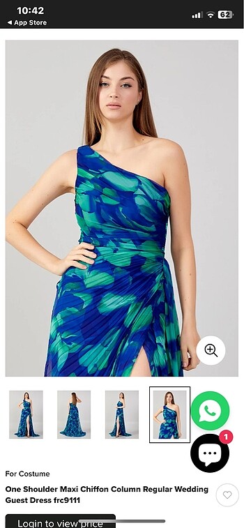 Şifon abiye elbise - Görsel 2