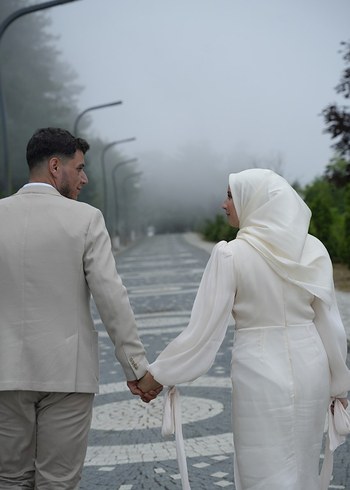 şifon nişan elbisesi - Görsel 3