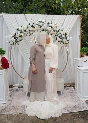 şifon nişan elbisesi - Görsel 2