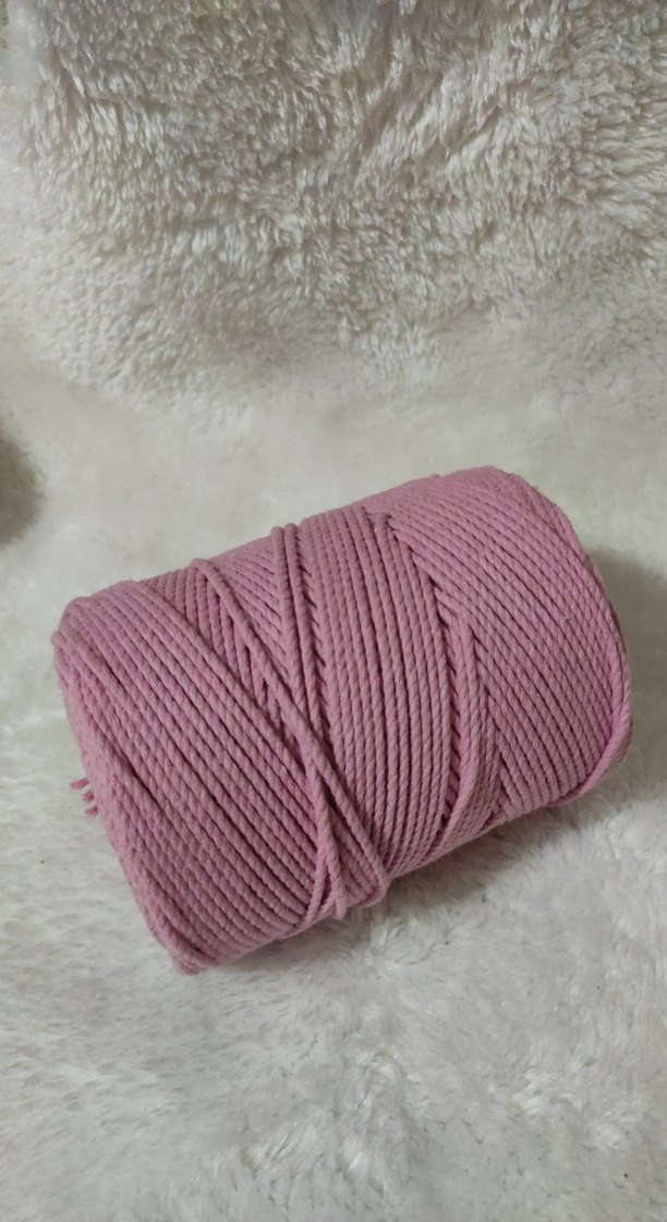 Pembe Makrome İpi 1kg - Görsel 3