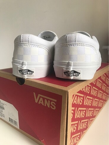 40 Beden beyaz Renk Vans Checkerborad Slip-On Ayakkabı