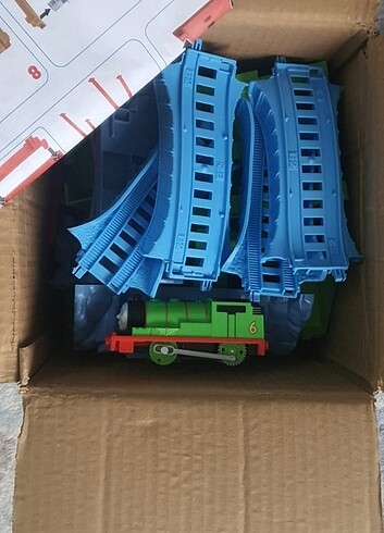  Beden Thomas and Friends tren seti ve 10 adet vagonlu tren 