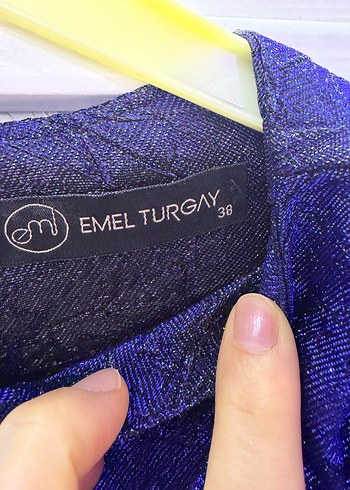 Uzun Lacivert Drapeli Gotik Elbise - Görsel 5