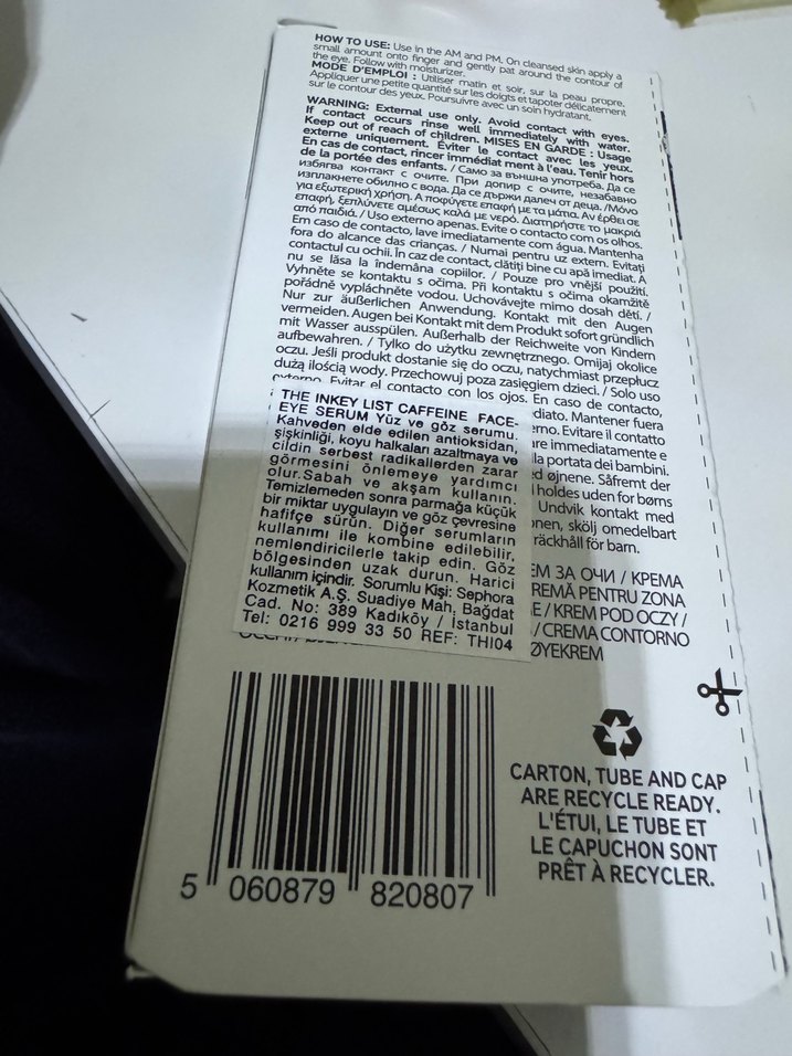 The Inkey List Kafeinli Göz Kremi 15 ml - Görsel 2