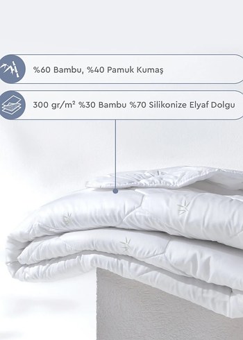 Yataş tek kişilik bambu yorgan - Görsel 4