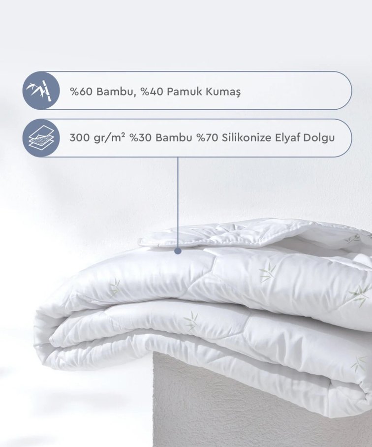 Yataş tek kişilik bambu yorgan - Görsel 4