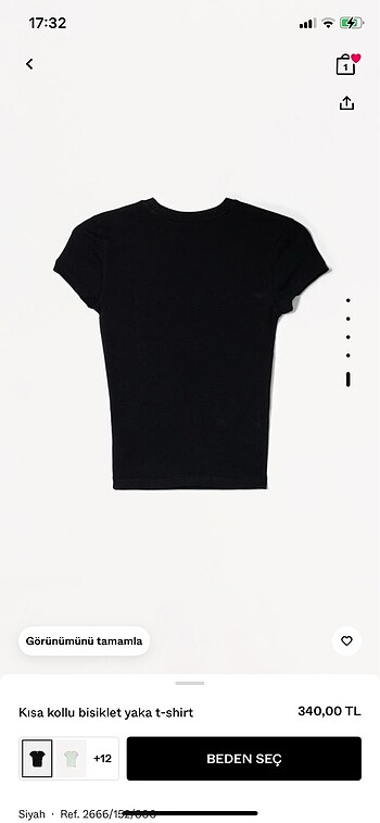 xs Beden Bershka vücudu saran tshirt