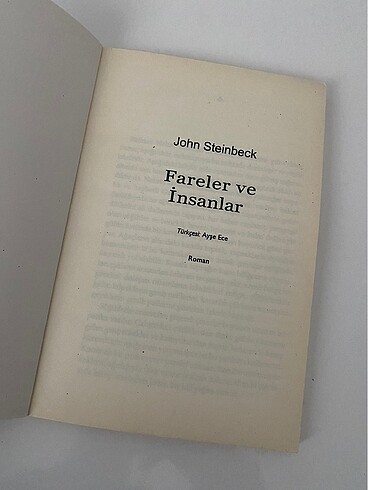 fareler ve insanlar john steinbeck