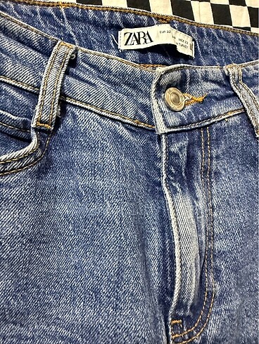 32 Beden mavi Renk Zara straight pantolon