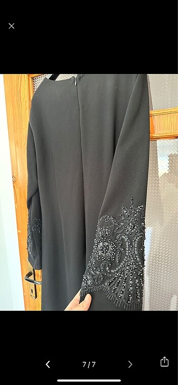 48 Beden siyah Renk Armine elbise