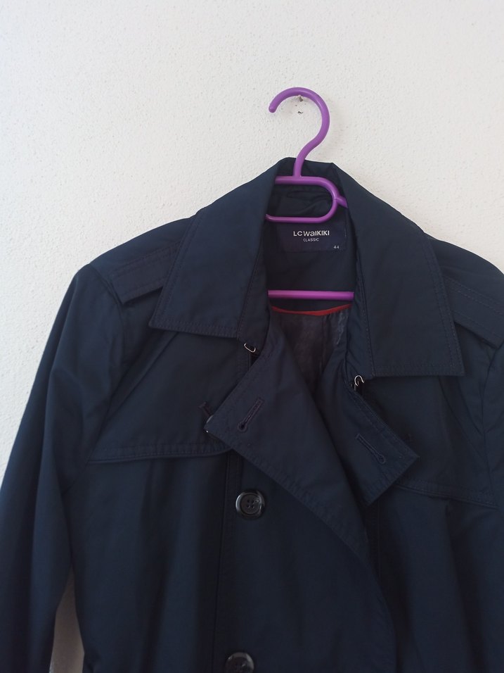 Lacivert Midi Kadın Trençkot (Lc Waikiki ) - Görsel 2