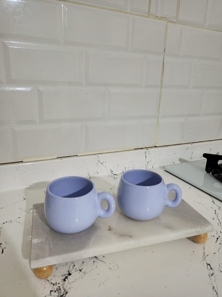 Pastel Lila İkili Fincan Seti - Görsel 2