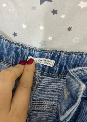 Mavi Rahat Kesim Midi Kadın Kot Pantolon - Görsel 2