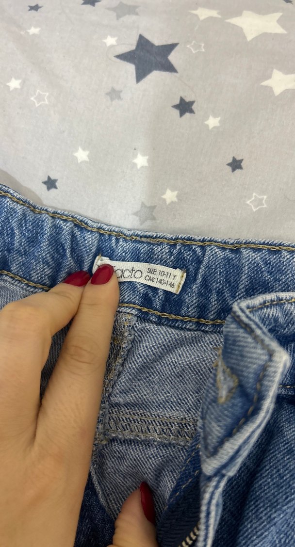 Mavi Rahat Kesim Midi Kadın Kot Pantolon - Görsel 2