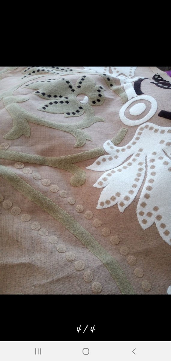 Nakışlı Bohem Tarzı Bej Halı - Görsel 3