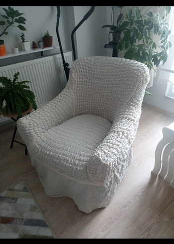 Beyaz Kabartmalı Yumuşak koltik ortusu 4 parca - Görsel 4