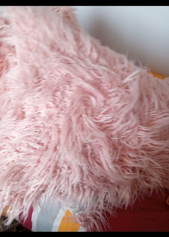 Pembe Parlak Bohem Tüylü ciftkisilik yatak örtüsü 4 parca - Görsel 6