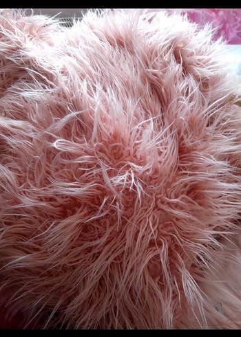 Pembe Parlak Bohem Tüylü ciftkisilik yatak örtüsü 4 parca - Görsel 4