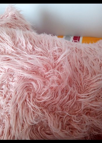 Pembe Parlak Bohem Tüylü ciftkisilik yatak örtüsü 4 parca - Görsel 3