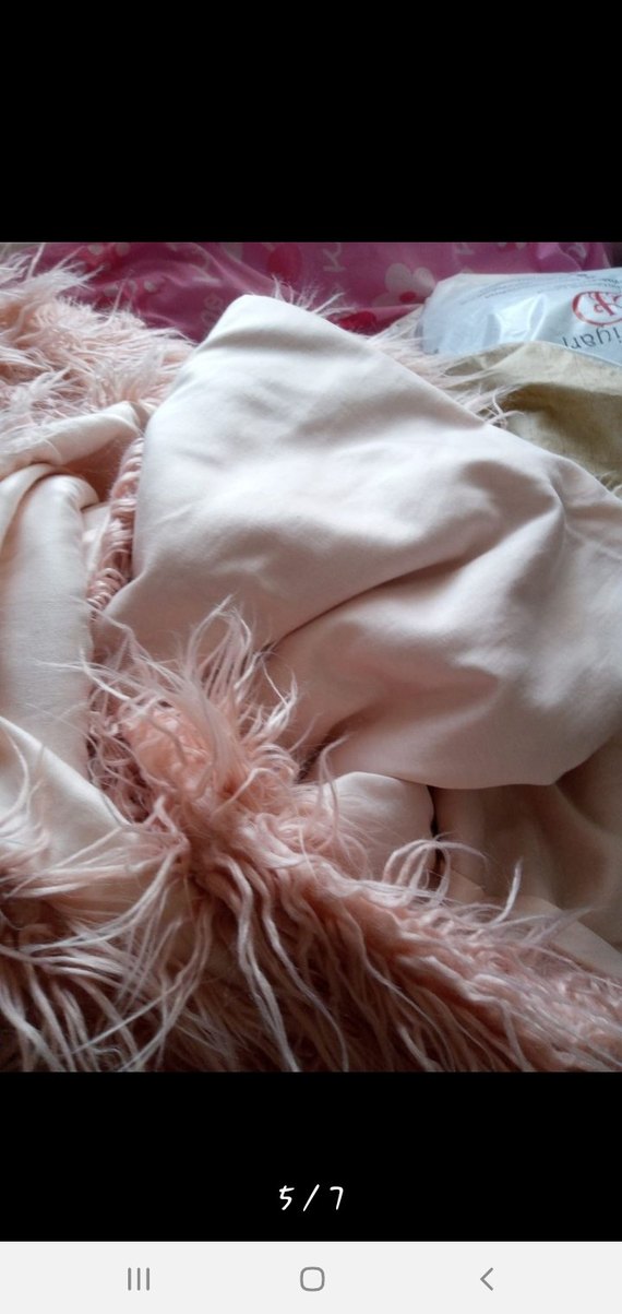 Pembe Parlak Bohem Tüylü ciftkisilik yatak örtüsü 4 parca - Görsel 5