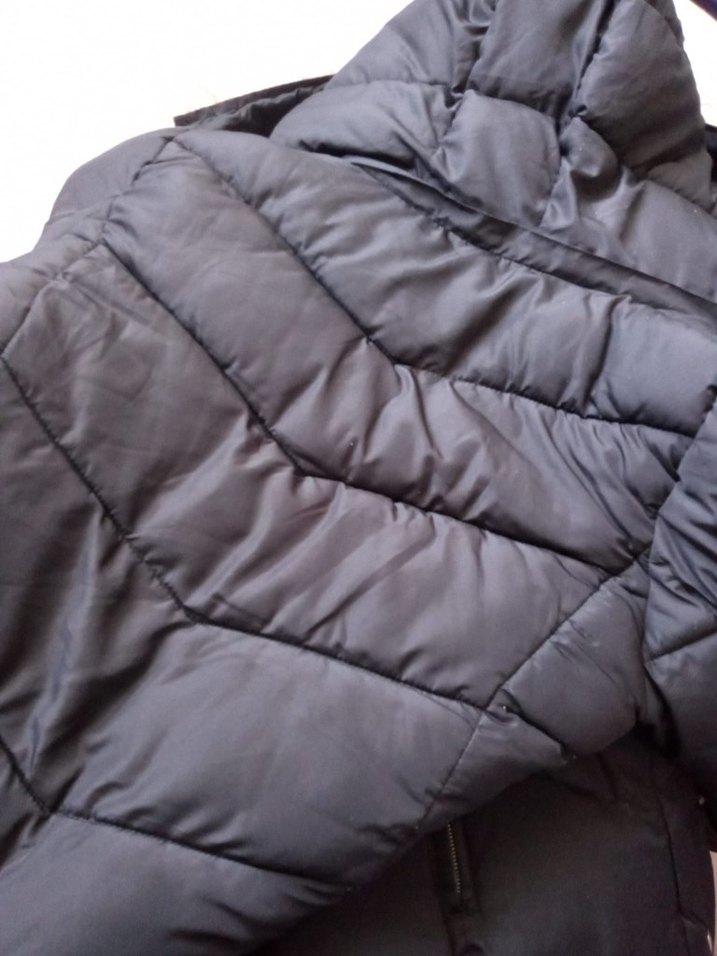 Kürklü Siyah Kadın Kışlık Mont - Görsel 3