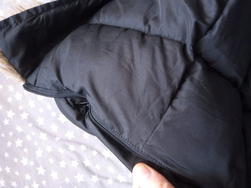 Kürklü Siyah Kadın Kışlık Mont - Görsel 4