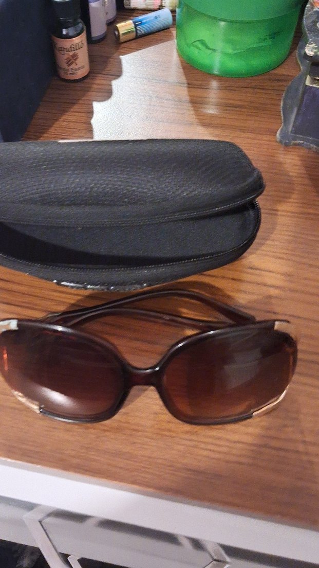 Kahverengi Kadın Güneş Gözlüğü Tokalı - Görsel 2