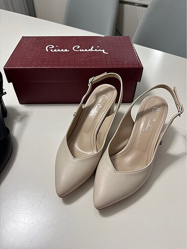 Pierre Cardin Pierre Cardin 37 numara krem topuklu ayakkabı