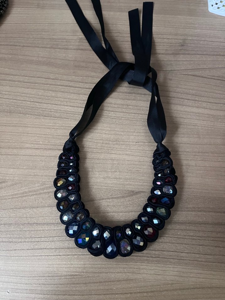 Uzun Çok Renkli Boncuklu Kadın Kolye - Görsel 2