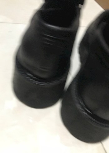 Derimod Siyah Kadın Platform Tabanlı Loafer