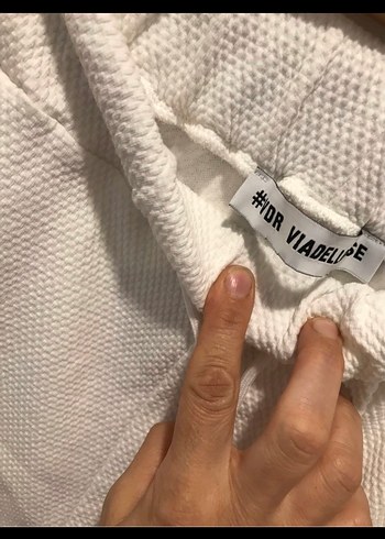 s Beden beyaz Renk Şalvar ağlı sıfır bileküstü s/m