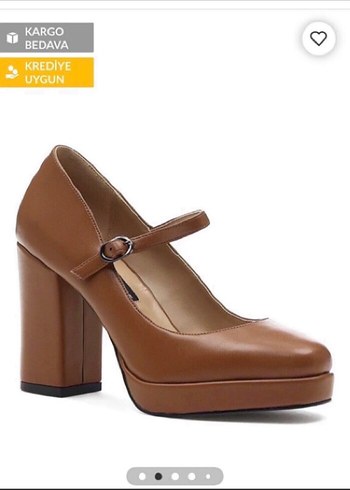 Nine west taba dolgu topuklu ayakkabı