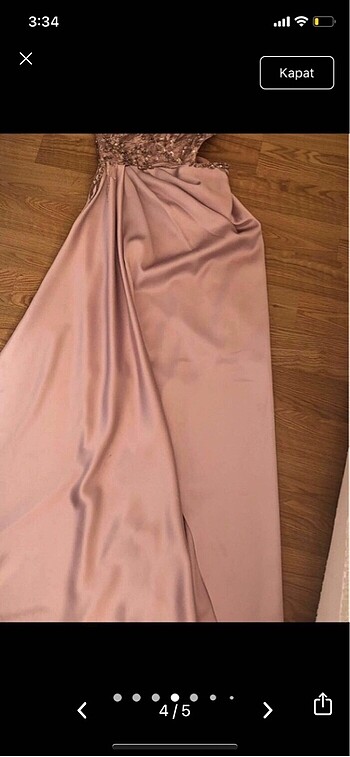 s Beden Alfabeta pembe gece elbisesi
