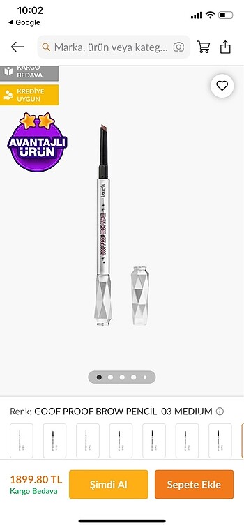 Benefit Benefit brow pencil